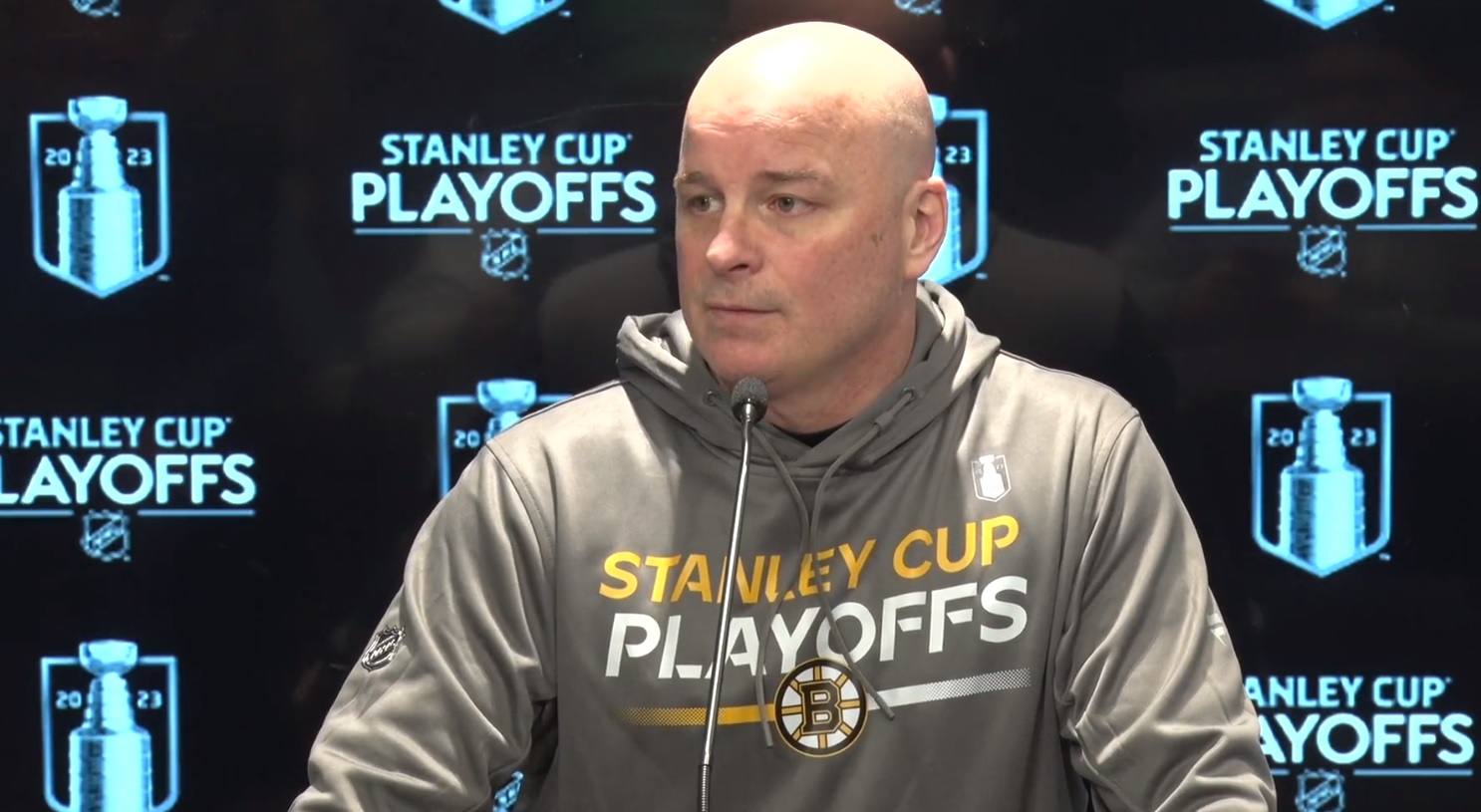 Boston Bruins Coach Montgomery April 19-2023