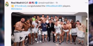 Tom Brady Cheers With Real Madrid While In Spain