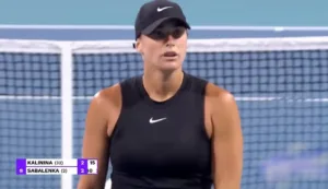 Sabalenka Smashes Racket After Falling To Anhelina Kalinina