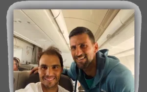 Rafa Nadal And Djokovic Travel On Same Plane To Indian Wells