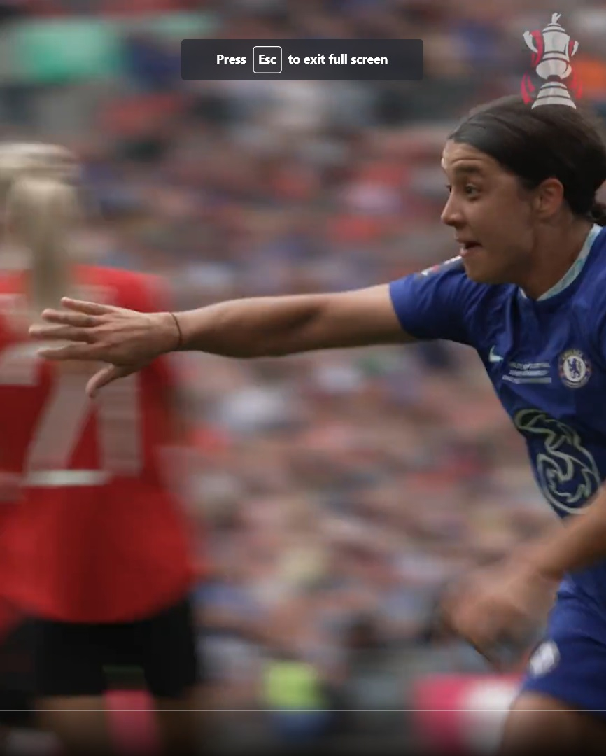 Chelsea Won by One-Zero Snatching FA Cup from Manchester United - Sam Kerr Showed Her Prowess